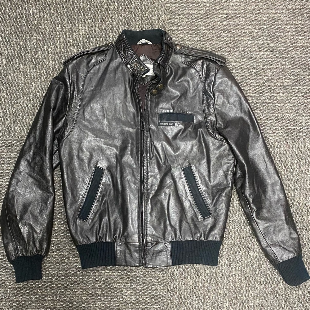 Vintage Leather Members Only jacket